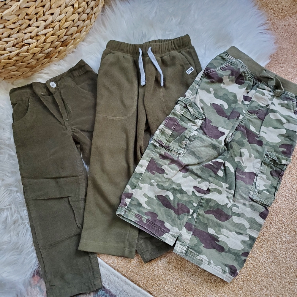 Boys 3t Green pants bundle